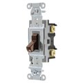 Bryant Toggle Switch, General Purpose AC, Single Pole, 20A 120/277V AC, Side Wired Only, Brown CS120B